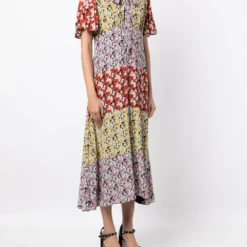 Femme Valentino Garavani Robe Mi-longue En Soie à Fleurs (années 2010) 9 Femme Valentino Garavani Robe Mi-longue En Soie à Fleurs (années 2010) -Promos Féerie Jupe Boutique 20666146 50693619 1000