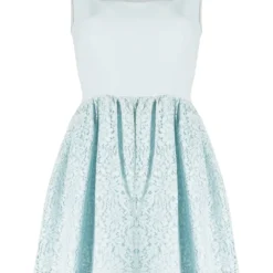 Femme Miu Miu Robe Ornée De Dentelle à Coupe Courte