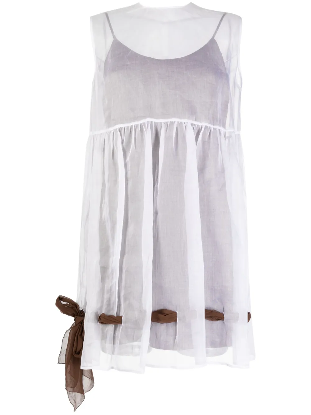 Femme Miu Miu Robe Courte à Superposition En Tulle 3 Femme Miu Miu Robe Courte à Superposition En Tulle