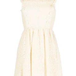 Femme Miu Miu Robe Sans Manches à Détail En Dentelle