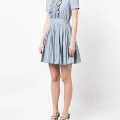 Femme Miu Miu Robe-chemise à Volants -Promos Féerie Jupe Boutique 20809946 50791195 1000