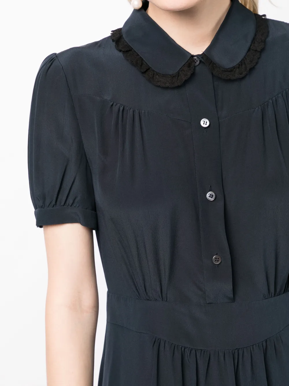 Femme Miu Miu Robe Courte à Ornements En Dentelle 7 Femme Miu Miu Robe Courte à Ornements En Dentelle – Image 5