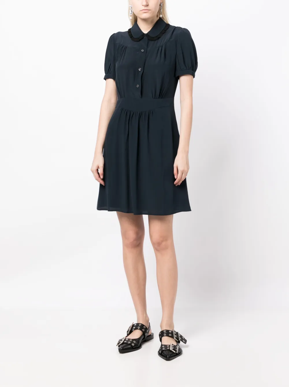 Femme Miu Miu Robe Courte à Ornements En Dentelle 4 Femme Miu Miu Robe Courte à Ornements En Dentelle – Image 2