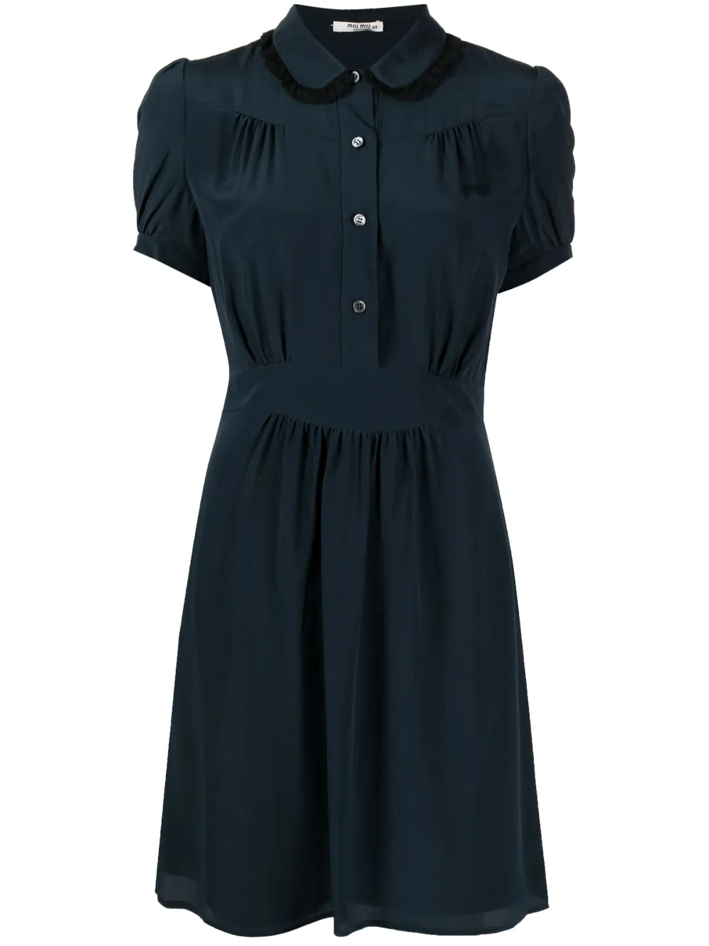 Femme Miu Miu Robe Courte à Ornements En Dentelle 3 Femme Miu Miu Robe Courte à Ornements En Dentelle